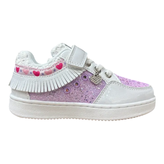 Frangetta Mix Lelli Kelly Sneakers Da Bambina Lilla/bianco LKAL8053